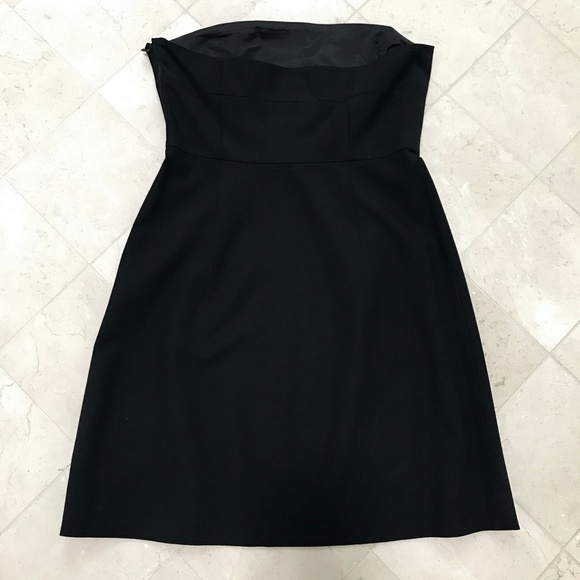 Theory Little Black Strapless Dress - Size 2 - Picture 4 of 5